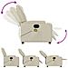 Poltrona Massaggiante Elettrica Reclinabile Crema Similpelle - Foto miniatura 7