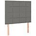 Giroletto a Molle con Materasso Grigio Scuro 80x200 cm Tessuto - Foto miniatura 6