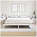 Letto con testiera Bianca 200x220 cm in Legno Massello di Pino - Foto miniatura 4