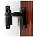 Serratura Per Porta Scorrevole 90°/180° Compatibile Con Porte Scorrevoli E Porte Da Fienile, Installazione Con Fori Inclusi Viti Black - Foto miniatura 5