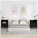 Comodini 2 pcs Nero 49 x 36 x 61 cm Legno multistrato - Foto miniatura 2
