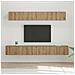Set di mobili TV 5 pcs rovere artigianale 80 x 30 x 30 cm Media - Foto miniatura 2