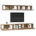 Set di mobili TV 5 pcs rovere artigianale 80 x 30 x 30 cm Media - Foto miniatura 3