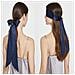 Elegante Sciarpa Lunga In Pura Seta Di Gelso Al 100% - Accessorio Di Moda Versatile Blue - Foto miniatura 5