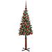 Albero di Natale snodato con 150 LED con supporto Verde 150 cm - Foto miniatura 3