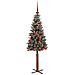 Albero di Natale snodato con 150 LED con supporto Verde 150 cm - Foto miniatura 4