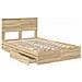 Letto con Contenitore con testiera Rovere Sonoma 120 x 200 cm - Foto miniatura 5