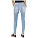 Pantaloni Lunghi In Denim Effetto Consumato Con Orli A Taglio Stretto 70dbf0282-d762 Donna - Foto miniatura 3