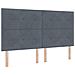Letto a molle con materasso Grigio scuro 180 x 200 cm Velluto - Foto miniatura 6