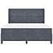 Letto a molle con materasso Grigio scuro 180 x 200 cm Velluto - Foto miniatura 7