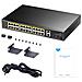 GS1026PS2 switch di rete Non gestito Gigabit Ethernet (10/100/1000) Supporto Power over Ethernet (PoE) Nero - Foto miniatura 4
