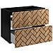| Mobiletto 100 cm - Marron Mat - Mobili da bagno - Mobili da bagno - Mobiletti - Senza ripiano - Libreria nera - Foto miniatura 6