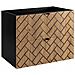 | Mobiletto 100 cm - Marron Mat - Mobili da bagno - Mobili da bagno - Mobiletti - Senza ripiano - Libreria nera - Foto miniatura 8