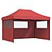 Tenda Party Borgogna 279 x 410 x 315 cm Tessuto Oxford - Foto miniatura 1