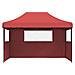 Tenda Party Borgogna 279 x 410 x 315 cm Tessuto Oxford - Foto miniatura 3