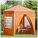 Tenda per feste a pop-up 195 x 195 x 245 cm Arancione - Foto miniatura 3