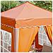Tenda per feste a pop-up 195 x 195 x 245 cm Arancione - Foto miniatura 4