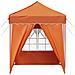 Tenda per feste a pop-up 195 x 195 x 245 cm Arancione - Foto miniatura 7