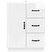 Credenza Bianco Lucido 66 x 34,5 x 87 cm Legno ingegnerizzato - Foto miniatura 4