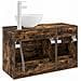 Set di mobili per il bagno 2 pcs Rovere Fumo - Foto miniatura 4