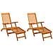 Lettino prendisole reclinabile e pieghevole 2 pcs - Foto miniatura 1