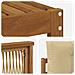 Set di divani da esterno con cuscino 5 pcs Naturale e Beige - Foto miniatura 5