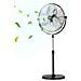 Ventilatore Da Pavimento, Ventilatore Angolo Regolabile Manuale Da 18 Pollici Flusso Dearia 110w 3 Velocita Regolabili, Per Camera Da Letto, Soggiorno, Casa, Ufficio, Nero - Foto miniatura 8