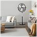Ventilatore Da Pavimento, Ventilatore Angolo Regolabile Manuale Da 18 Pollici Flusso Dearia 110w 3 Velocita Regolabili, Per Camera Da Letto, Soggiorno, Casa, Ufficio, Nero - Foto miniatura 7