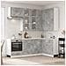 Unità Cucina LYON 8 pcs Grigio Cemento Legno ingegnerizzato - Foto miniatura 2
