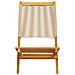 Sedie da Giardino Pieghevoli 8pz Beige Legno Massello di Acacia - Foto miniatura 5
