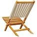 Sedie da Giardino Pieghevoli 8pz Beige Legno Massello di Acacia - Foto miniatura 7