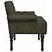 Loveseat con bottoni imbottiti Verde militare 120 x 65 x 78 cm - Foto miniatura 4