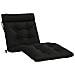 Cuscino per Lettino VIANEN 100% Poliestere Nero 200 x 80 x 8 cm - Foto miniatura 1