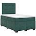 Letto box spring con materasso Verde Scuro 120 x 190 cm Velluto - Foto miniatura 1