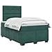 Letto box spring con materasso Verde Scuro 120 x 190 cm Velluto - Foto miniatura 3