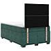 Letto box spring con materasso Verde Scuro 120 x 190 cm Velluto - Foto miniatura 8