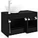 Set di mobili per il bagno 2 pz Rovere Nero - Foto miniatura 3