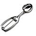 Paletta per gelato ovale Professional 67158, in acciaio inox, 58 x 46 mm - Foto miniatura 1