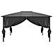 Gazebo con Tende 4x3x2,6 m Nero - Foto miniatura 4