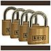 Lucchetto Oro - Giallo Serratura A Chiave - Foto miniatura 1