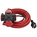 Ritter 006.716 Prolunga Contatto con di Protezione 3 Prese H07RNF, 1,5 mm, 10 m, colore: Rosso - Foto miniatura 1