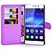 Custodia Compatibile Con Honor 6 Plus In Violetta Ametista - Coperchio Protettiva Con Chiusura Magnetica, Funzione Stand E Tasca Per Le Carte - Foto miniatura 6