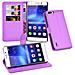 Custodia Compatibile Con Honor 6 Plus In Violetta Ametista - Coperchio Protettiva Con Chiusura Magnetica, Funzione Stand E Tasca Per Le Carte - Foto miniatura 7