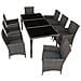 Set In Rattan Monaco, Alluminio - Grigio - Foto miniatura 4