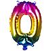 Procos - Palloncino In Alluminio Numero Multicolor 36 Cm - Foto miniatura 1