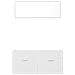 Set Mobili da Bagno 2 pz Bianco in Legno Multistrato - Foto miniatura 10