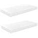 Scaffali A Parete 2 Pz Bianco Lucido 50x23x3,8 Cm In Mdf - Foto miniatura 2