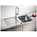 Lemis 45s-if - Lavello - Acciaio Inossidabile Spazzolato - 1 Vasca - Reversibile - Autosvuotante - Da Incasso - Foto miniatura 2