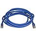 Cavo di Rete Ethernet Cat6a - Cavo Schermato STP da 3m - Cavo RJ45 Antigroviglio - Blu - Foto miniatura 2