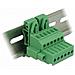 Set Di Morsettiere Per Guide Din A 6 Pin Con Bloccaggio A Vite - Foto miniatura 1